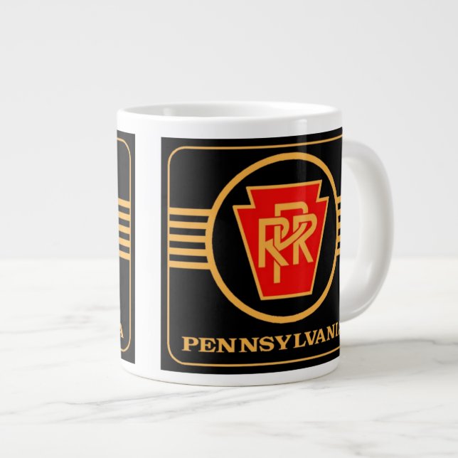 Logo du chemin de fer de Pennsylvanie, Jumbo Mug n (Devant droit)