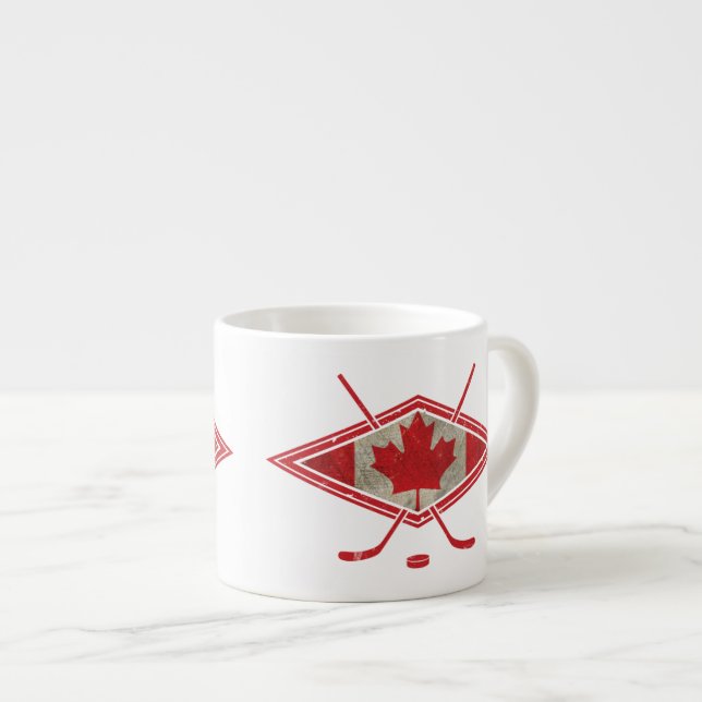 Logo du drapeau canadien de hockey Mug (Devant droit)