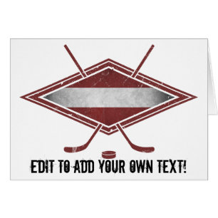 Logo du drapeau du hockey letton