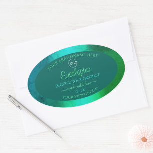 Logo du Étiquette de produit Shimmery Turquoise et