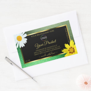 Logo du Étiquette du produit Floral Green Parties