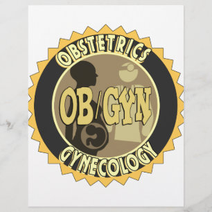 LOGO DU MÉDECIN FÉMININ BADGE OB/GYN
