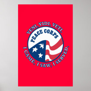 Logo du Peace Corps VVV Poster