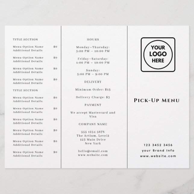 Logo du restaurant Takeout | Marque de restauratio (Devant)