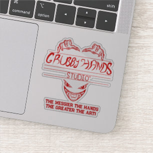 Logo du studio Grubby Hands + Sticker Motto Vinyl