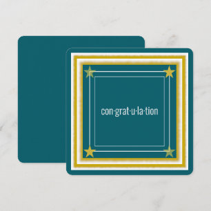 Logo élégant, photo et étoiles, Turquoise Félicita