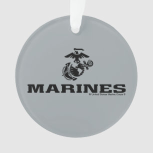 Logo en noir empilé USMC