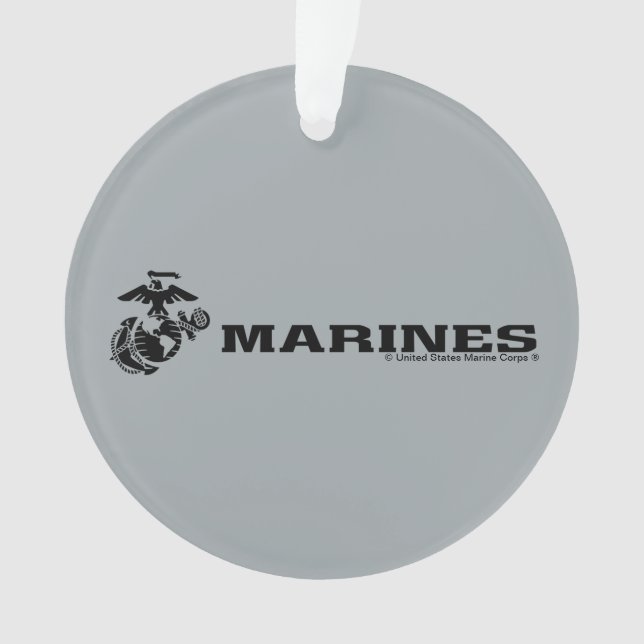 Logo en noir empilé USMC (devant)