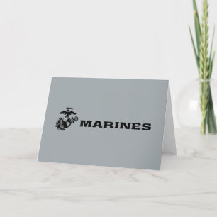 Logo en noir empilé USMC