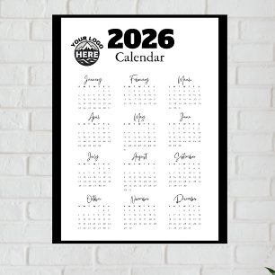 Logo Entreprise 2026 Calander sur mesure