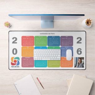 Logo Entreprise Colorful 2026 Calendrier