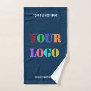 Logo Entreprise Personnalisé Texte Serviettes de b