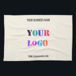 Logo Entreprise Personnalisé Texte Serviettes de c<br><div class="desc">Couleurs et polices personnalisées - Concevez votre propre serviette de cuisine personnalisée avec logo et nom de l'entreprise E-mail ou texte personnalisé Serviettes de cuisine d'entreprise / Cadeau - Ajouter votre logo - Image - Photo ou QR Code / Nom - Entreprise / Texte - Coordonnées - E-mail ou site...</div>