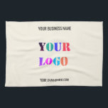 Logo Entreprise Personnalisé Texte Serviettes de c<br><div class="desc">Couleurs et polices personnalisées - Concevez votre propre serviette de cuisine personnalisée avec logo et nom de l'entreprise E-mail ou texte personnalisé Serviettes de cuisine d'entreprise / Cadeau - Ajouter votre logo - Image - Photo ou QR Code / Nom - Entreprise / Texte - Coordonnées - E-mail ou site...</div>