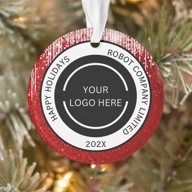 Logo et nom de la société rouge moderne (Arbre)