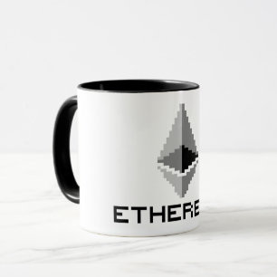Logo Ethereum ETH 8 bits Tasse