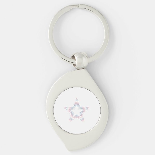 logo étoile sur porte-clés (Devant)
