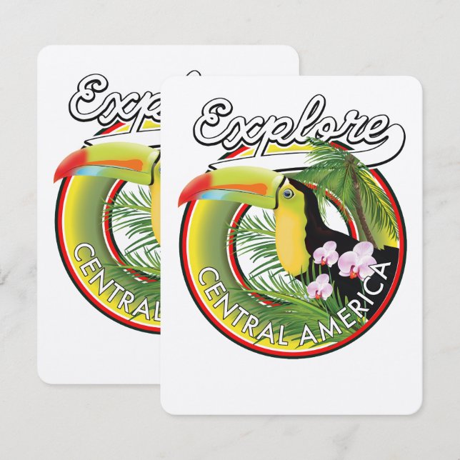 Logo Explore Amérique centrale. (Devant / Derrière)