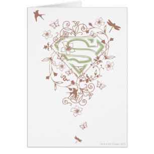 Logo floral vert de Supergirl