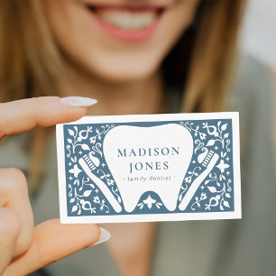 Logo Folk Dentist Carte de visite moderne