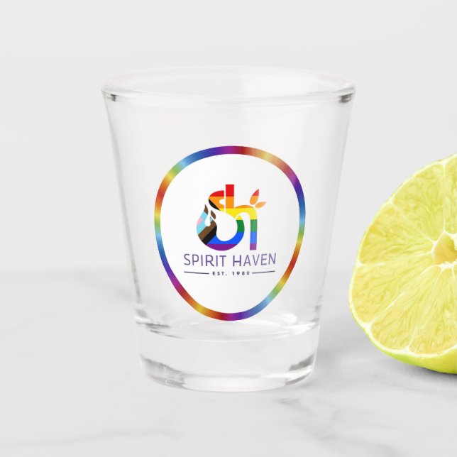 Logo Gayest toujours en verre de tir (Devant)