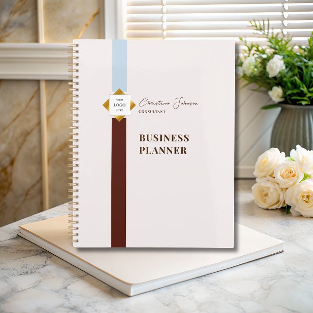 Logo Gold Brown Stripes tendance (Créateur téléchargé)