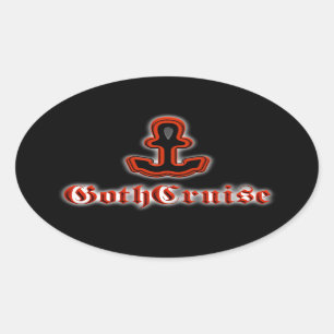 Logo GothCruise Sticker ovale