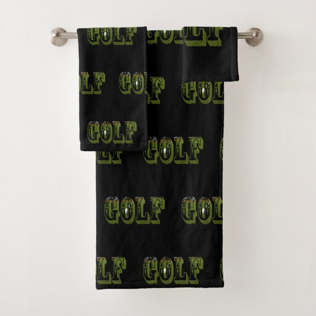 Logo Green Golf Picture Sur Noir, (En situation)