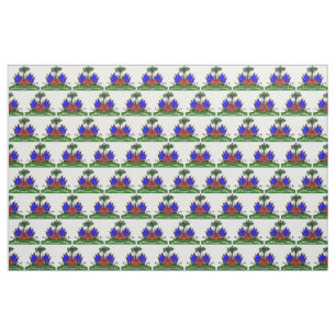 Logo haïtien de tissu de drapeau