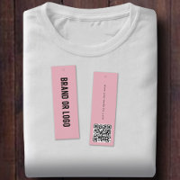 Logo Hang Tag Vêtements Étiquette Swing QR Code