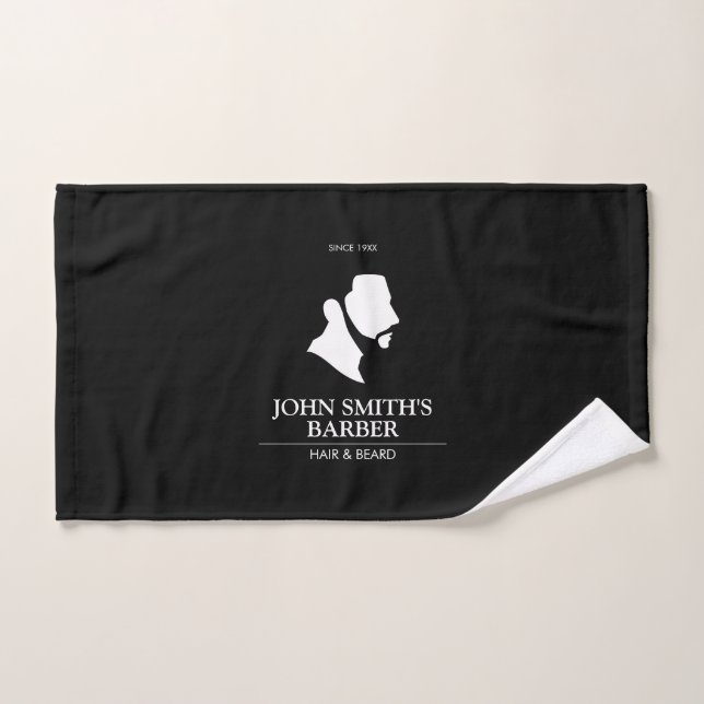 Logo Homme Avec Barbe (Serviette à main)