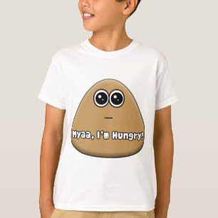 Logo Hungry Pou avec texte - T-shirt Enfants