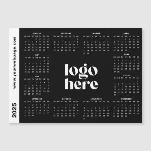 Logo Ici Noir 2025 Calendrier magnétique