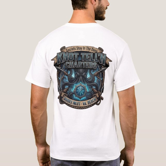 Logo Kraken Cristal Bleu - T-Shirt (Dos)