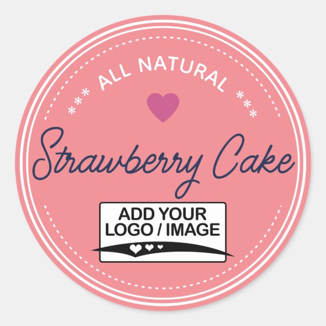 Logo manuscrit Étiquette Raspberry Pink Jar (Devant)