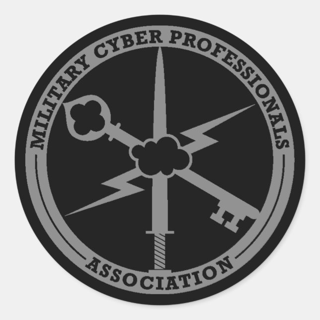 Logo MCPA autocollant gris sur noir (Devant)