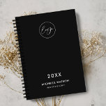 Logo minimaliste Black Business Corporate 2025<br><div class="desc">Restez organisé et sur la marque avec un planificateur personnalisé avec ce minimaliste Black Business Logo 2025 Planner design. Conception entièrement modifiable avec espace pour le logo, le nom et le texte personnalisé de votre entreprise. Un agenda simple, mais élégant, pour vous aider à rester organisé. Utilisez-le pour vous-même ou...</div>