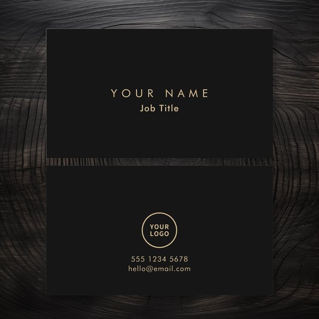 Logo minimaliste Élégant Carte de visite monochrom (Créateur téléchargé)