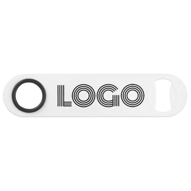 Logo moderne blanc et noir promotionnel (Devant (Horizontal))