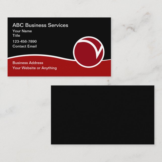 Logo moderne Cartes de services d'affaires uniques (Devant / Derrière)