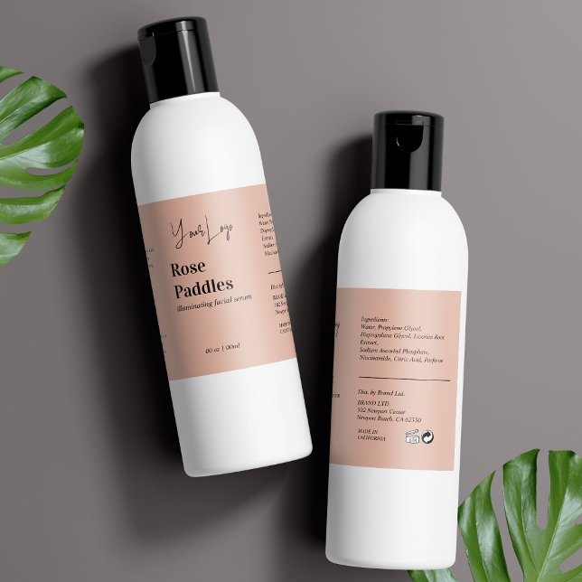 Logo moderne Étiquette de bouteille cosmétique (Créateur téléchargé)