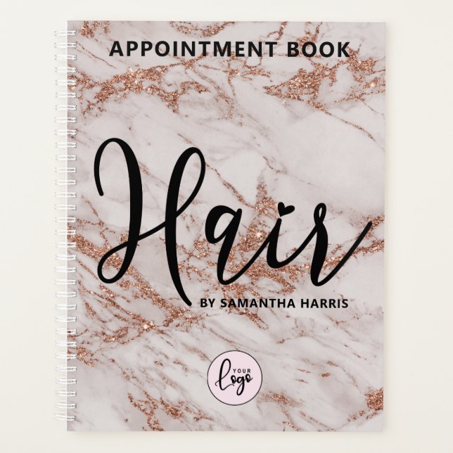 Logo moderne Hairstyliste carnet de rendez-vous (Devant)