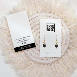 Logo Moderne Simple Bijoux Écouter Carte d'afficha