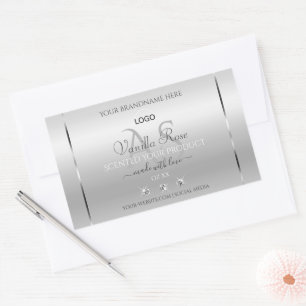 Logo Monogramme Étiquette Diamants de luxe en arge
