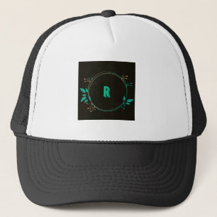 Logo Monogramme R Lettre Casquette initiale Chapea