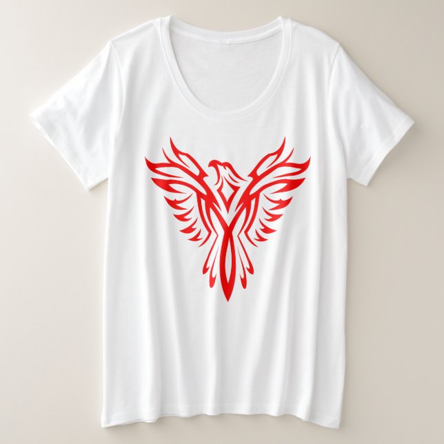 Logo Mythique Phoenix Bird Rising (Rouge) (Design devant)