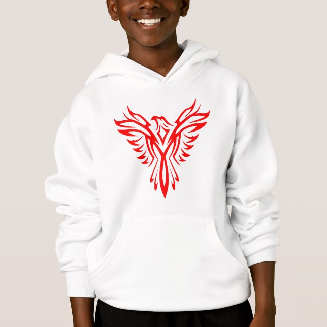 Logo Mythique Phoenix Bird Rising (Rouge) (Devant)