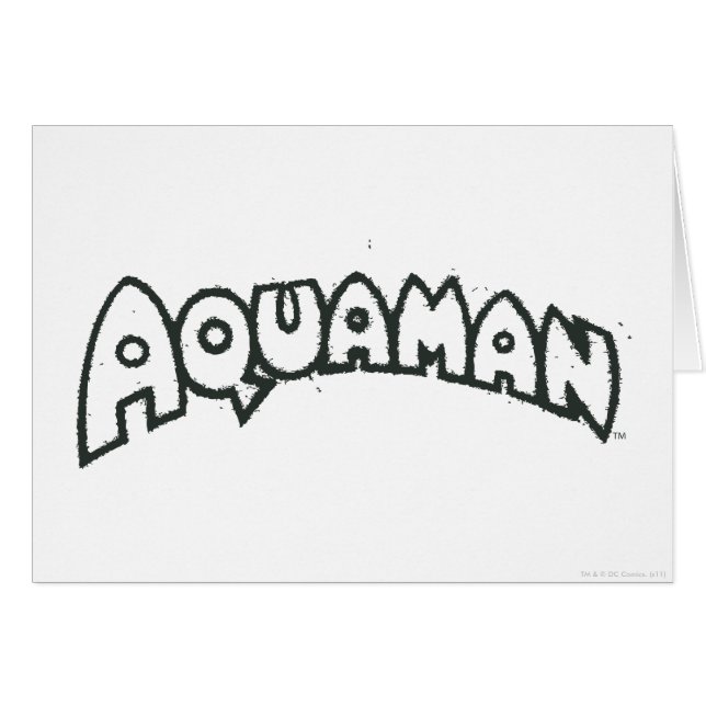 Logo noir Aquaman Grunge 2