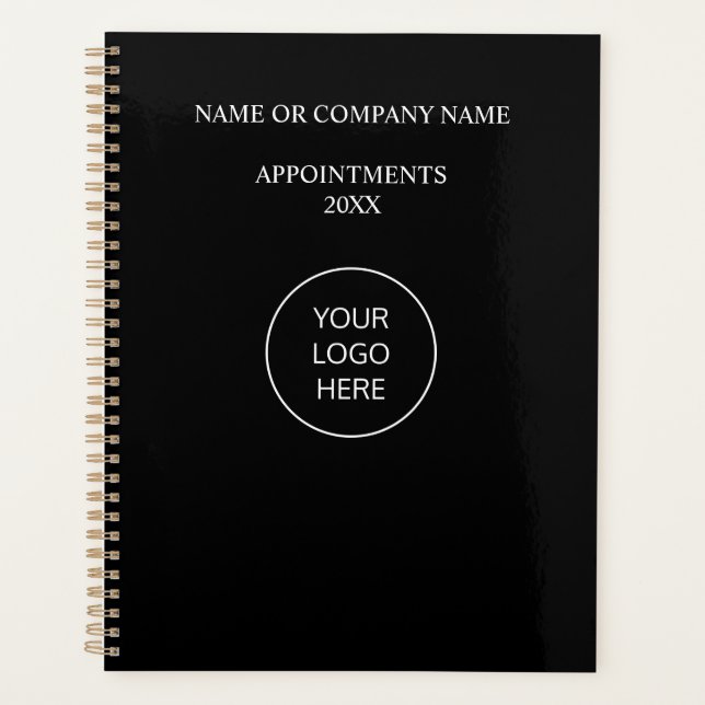 Logo Noir Blanc Planificateur de rendez-vous profe (Devant)