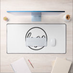 Logo noir blanc simple et personnalisé Business Mo<br><div class="desc">Simple tapis de bureau noir et blanc avec votre logo d'entreprise.</div>